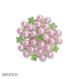 107844, PEARL WITH RHINESTONE BROOCH PIN