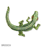 107668, ALLIGATOR CROCODILE BROOCH PIN