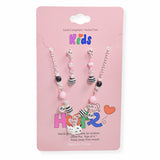 107258, KIDS BABY COW CHARM BEADED NECKLACE
