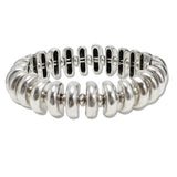 107821, WESTERN HALF ROUND BEADED STRETCH BRACELET