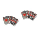 107599, POKER PLAYING CARD STUD EARRING