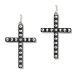 107604, WESTERN CROSS DANGLE EARRING