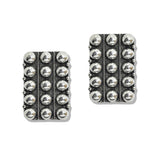 107538, WESTERN GEOMETRIC BALL TEXTURED EARRING