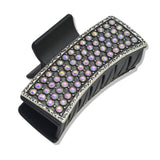 107556, WESTERN RHINESTONE ACCENT RECTANGULAR GRANDER HAIR CLAW