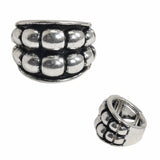 107375, WESTERN GEOMETRIC TEXTURED STRETCH RING