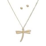 107939, 30" LONG DRAGONFLY PENDANT NECKLACE