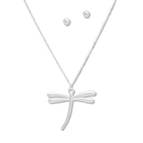 107939, 30" LONG DRAGONFLY PENDANT NECKLACE