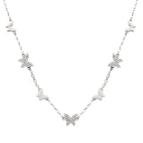 107348, PAVE BUTTERFLY STATION NECKLACE