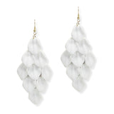 107287, FLOWER PETAL DANGLE EARRING