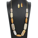 107935, GLITTER CELLULOID ACETATE LONG NECKLACE
