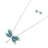 108691, 30" DRAGONFLY PENDANT LONG NECKLACE