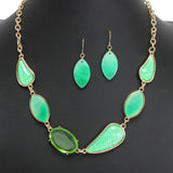 107550, LEAF CELLULOID ACETATE NECKLACE