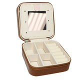 106522, WESTERN THEMED HOWDY ENGRAVED FAUX LEATHER SQUARE JEWELRY BOX