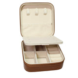 106522, WESTERN THEMED HOWDY ENGRAVED FAUX LEATHER SQUARE JEWELRY BOX