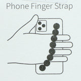 94946, FLOWER SMILE HAPPY FACE BEAD ACCENT ADHESIVE PHONE FINGER STRAP